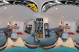 yo, doing chores with stepmom carmela clutch in vr is wild! 😜