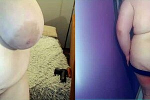 hey, bbw sister on video chat showing off her big fat ass?