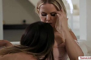 Lesbian Chanel Camryn Licks Stepmom's Wet Pussy!
