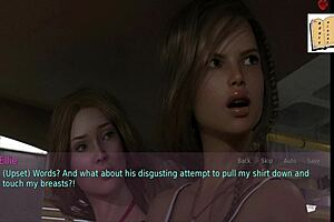 I can’t resist my blonde stepmom’s big assets in this game