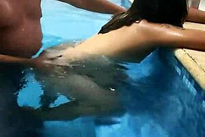 Mature Man Invites Latina To Pool For Homemade Fucking