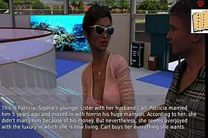 I can’t resist my blonde stepmom’s big assets in this game