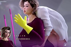 Apocalust 22 - 在车库操卡住的后妈，她的大奶啊！