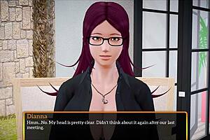 My new family episode 446 with anime style characters and redhead milf