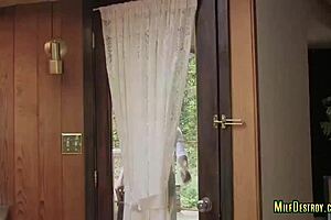 Hot Milfs Engage In Interracial Strapon Action