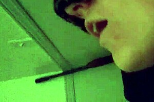 Teacher feels intense pleasure as student licks her cunt.