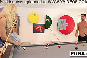 Brooke Brand Plays Sexy Billiards with Van's Balls