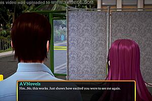 My new family episode 446 with anime style characters and redhead milf