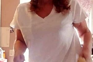 She Applies Lotion To Her Sexy Skin