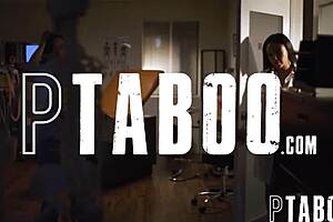 Sinn sage and vicki chase engage in a taboo lesbian session featuring blowjobs and hardcore action with big tits