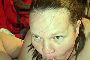 Milf swallows my cum with intense blowjob, sex, and passion