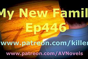 My new family episode 446 with anime style characters and redhead milf