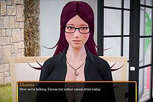 My new family episode 446 with anime style characters and redhead milf