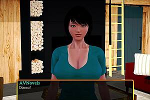 My new family episode 446 with anime style characters and redhead milf