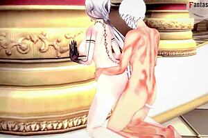 arlecchino naked and fucked in genshin impact hentai?