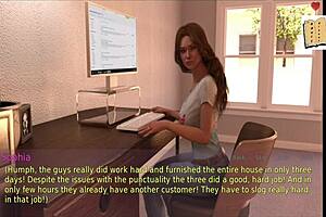 A wife and stepmother engage in intimate activities together.