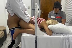 Doctor Fucks Me Better Than My Husband, Making Me Cum in Front of My Cuckold!