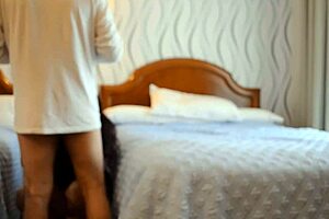 Mom with huge tits enjoying a relaxing day