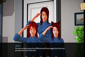 Anime family scene with big tits and ass