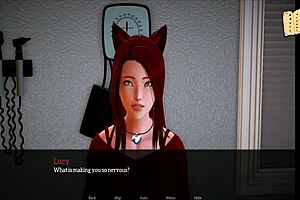 Anime family scene with big tits and ass