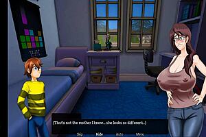 Hey, little one, ready to roll with this charming milf?