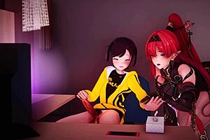 bad boy learns domination from mommy in hentai cowgirl