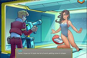 i'm playing space rescue code pink, testing holo-pictures of lune.