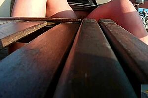 Anime Milf Flashing Skirt Without Panties in Public