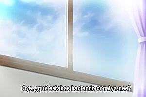 ecchi onee-chan gives blowjob in hentai cartoon