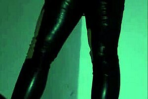 Latex goddess in anime hentai femdom scene