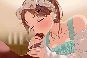 i love this animated blowjob compilation with onahole challenge featuring najar