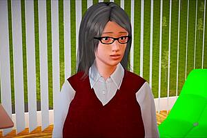 my new family game unfolds with anime characters exploring adventures in a homemade setting