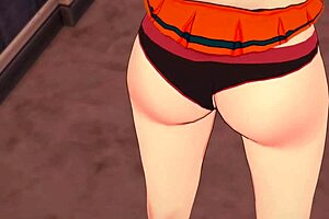 Is this super sexy Momo Yaoyorozu moaning with toys in 3D hentai?