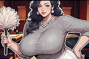 I’m hooked on Archalchemy hentai game, caught stepmom squirting on my desk in ep 7!