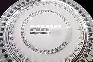 Kandy love sucks rome majors huge cock then rides it