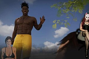 croft adventures ep 18 brings milf action in a bikini, outdoor anime thrills.