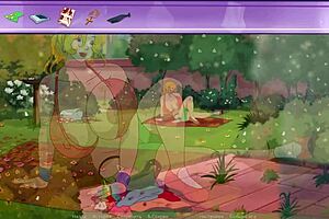 Milf táncol nagy mellbimbókkal vad rajzolt cowgirl jelenetben