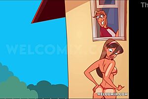 Лучшие моменты секса с загаром в развратной домашней анимации! 🔥