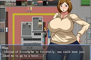 velinho grabs neighbor's big ass in hentai game part 3