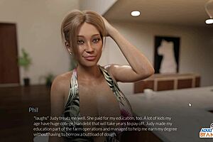 Two Beautiful Milfs Dominate With Huge Tits And Monster Cocks In Outfit Game