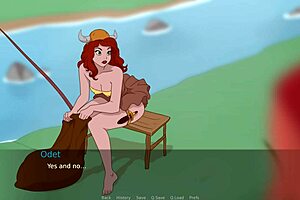 Hey, wanna help Odet with a creamy finish in sexy outfit play?