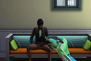 monalisa in pink bra gets seduced and assfucked by aunt in anime cartoon