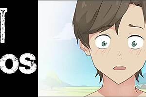 Steve spioniert Alex beim Ausziehen des Rocks nach, sieht ihre nackte Muschi in Minecraft Hentai Parodie 2025.