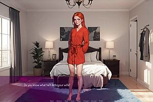 amateur horny wife seduces husband for double penetration creampie in 3d hentai