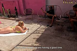 yo, double penetration with my mexican friend ends with a huge cumshot