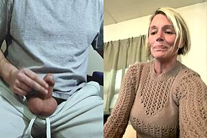 42-летняя милфа в шоке от первого ballbusting!