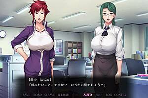 Japanese Anime Threesome With Secret Lessons