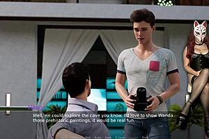 Ms Denvers as sexy gamergirl plays explicit porn game in anime costume with big tits