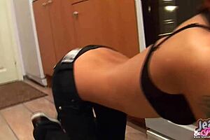 pov thick thighs ebony hotwife teasing on red, mara exotic's full video.