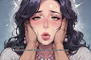 I’m hooked on Archalchemy hentai game, caught stepmom squirting on my desk in ep 7!